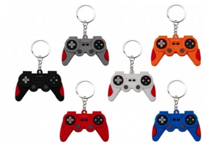 Gamer 3d Pvc Keychain 6 Assorted