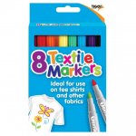 Tiger Deluxe Textile Marker 8 Pack