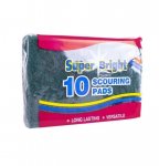 SUPERBRIGHT SCOURING PADS 10 PACK