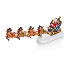 Christmas 34cm Lit Santa Sleighcker