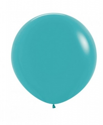 Sempertex 24" Caribbean Blue Latex Balloons 3 Pack