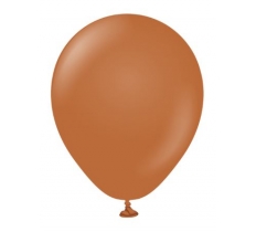 Kalisan 5" Standard Caramel Brown Latex Balloon 100 Pack