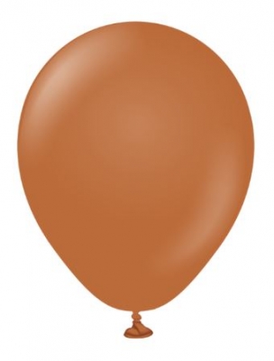 Kalisan 5" Standard Caramel Brown Latex Balloon 100 Pack