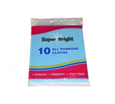 Superbright 10Pack All Purpose Cloths