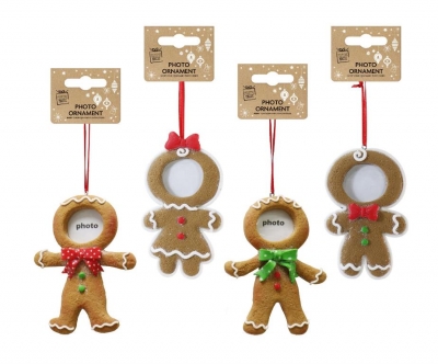 Ornament Gingerbread Man Photo Frame