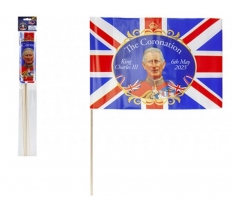 Union Jack Waving Flags 30 X 20cm Pack Of 4