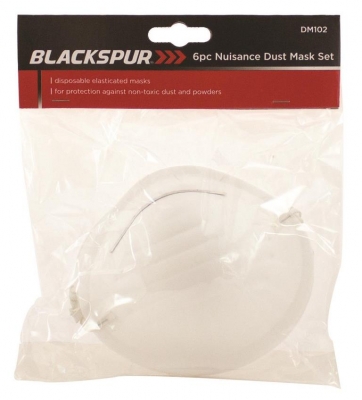 Blackspur 6 Pack Nuisance Dust Mask Set