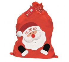 Deluxe Ho Ho Ho Santa Sack 50cm X 73cm