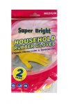 Superbright Rubber Gloves Large 2 Pack