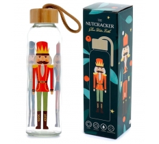 Christmas Nutcracker 500ml Glass Water Bottle