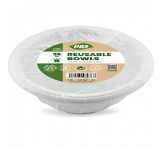 Plates Plastic Salad Bowl White 35oz 8pc/36