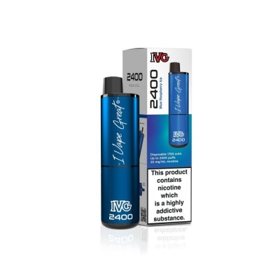 IVG 2400 Puff Disposable Vape Blue Raspberry Ice