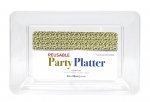 REUSABLE PLATTER RECTANGLE CLEAR 36X24CM