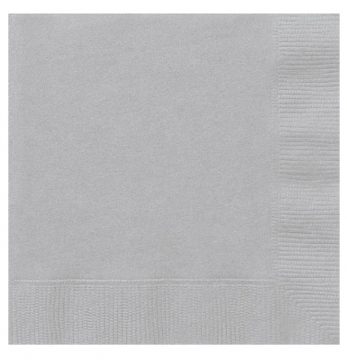 20 Pack Silver Lunch Napkin