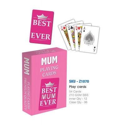 Best Mum Ever Playing Cards