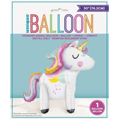 Giant Standing Unicorn Balloon Centerpiece 30"