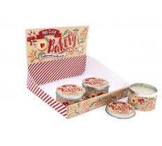 Gingerbread Bakery Tin Candle 7.5cm X 5cm