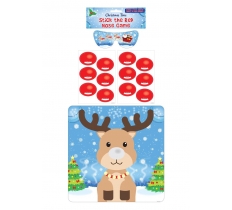 CHRISTMAS STICK THE RED NOSE ON RUDOLPH GAME