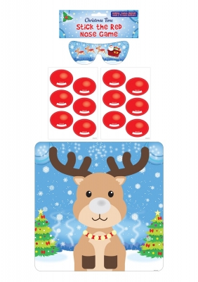 Stick the Red Nose on the Reindeer Christmas Game