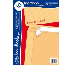 County Boardback Envelopes C4 ( 324 X 229mm ) 10 Pack