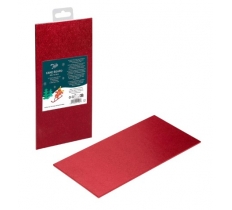 Christmas Cake Board Red Foil 25cm x 12.5cm