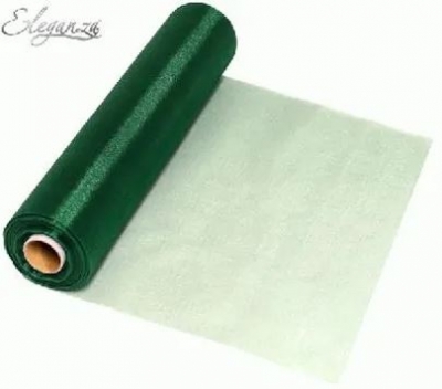 Eleganza Soft Sheer Organza 29cm X 25M Green