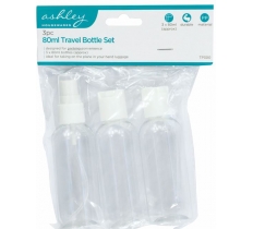 Travel Bottle Set 80ml 3 Pack