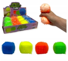 6.5cm Neon Spikey Squeezy Cube