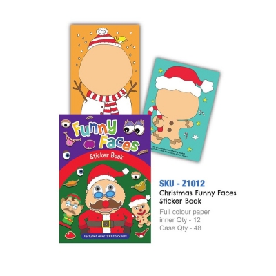 A4 Christmas Funny Faces Book (VAT ZERO)