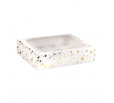 Gold Star Cupcake Box For 12 Cupcakes Foil