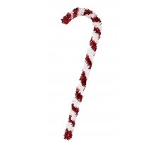 GIANT TINSEL CANDY CANE 120CM