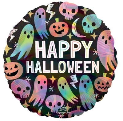 Iridescent Pastel Halloween Balloon