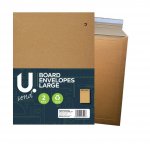 Board Envelopes Large, 265x350mm, 2pk