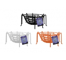 Halloween Plastic Spider Treat Basket 26.5cm