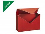 Envelope Flower Box Lined Red X10