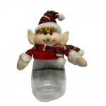 11" Elf Christmas Candy Jar