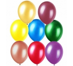 Premium 12" Pearlized Balloons In Assorted Colours 8 Pack