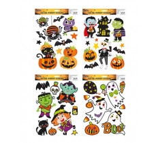 Halloween Glitter Window Stickers