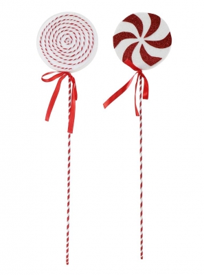 Candy Cane Lollipop Pick 50Cm