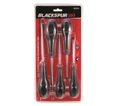 Blackspur 5 Pack Comfort Grip Screwdriver Set