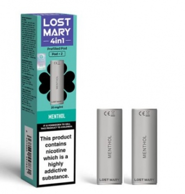 Lost Mary 4 In 1 Prefilled Vape Pod Menthol x 10