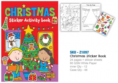 Xmas Sticker Book (ZERO VAT)