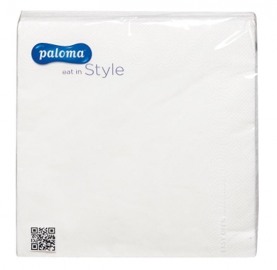 White 33cm x 33cm 3Ply Paper Napkin 20 Pack