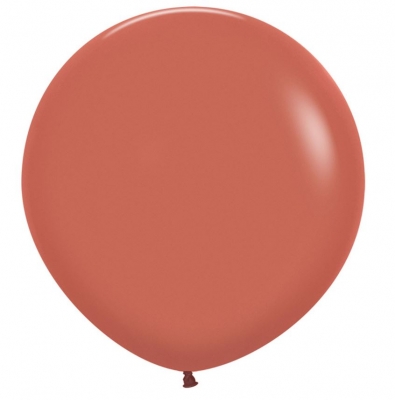 Fashion Colour Terracotta Latex Balloons 24"/60cm 3 Packc