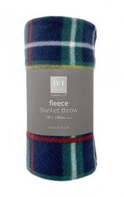 Balmoral Design Fleece Blanket Throws 120x150cm