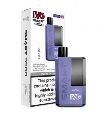 IVG Smart 5500 Grape Disposable Vape Kit