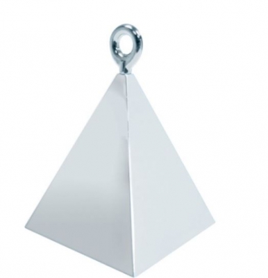 QUALATEX PYRAMID BALLOON WEIGHT SILVER