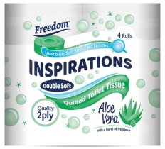 Freedom 2Ply Toilet Roll Aloe Vera ( 4 Pack X 10 )