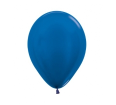 Sempertex 5" Metallic Blue Latex Balloons 50 Pack