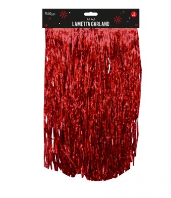 Red Lametta Garland 1.2M